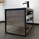 Comforty Тумба с раковиной Бонн 90 (Quadro) подвесная дуб темный – картинка-14
